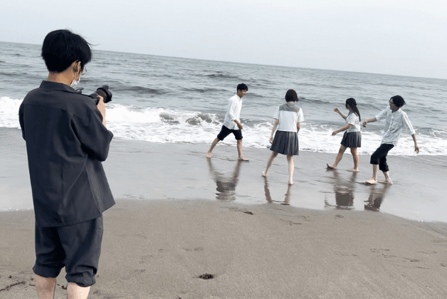 在学時の卒業制作での撮影風景です