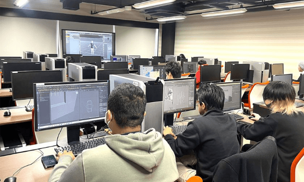 CGモデリングの授業の様子
