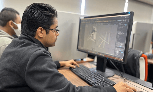 3D空間に立体物を形成するモデリング作業